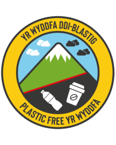 Plastic-free Yr Wyddfa logo