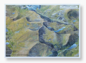 Laminated Contour Map &#8211; Yr Wyddfa (Snowdon)